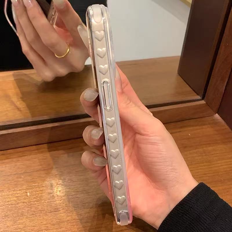 Coreano ins lindo conejo para iphone15 transparente 16ProMax Apple 14 cordón 13 femenino 15P fresco