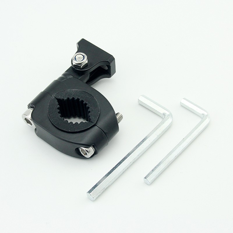 Motorcycle Spotlight Bracket Clamp Single-Hole Aluminum Alloy Bumper Guard Bar Led Spotlight Tube Clamp Extension Bracket