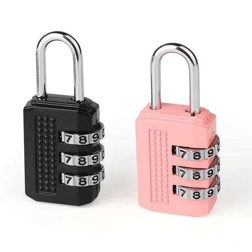 Zinc Alloy Combination Padlock Suitcase Luggage Travel Combination Padlock Small 3-Digit Number Padlock for Cabinet