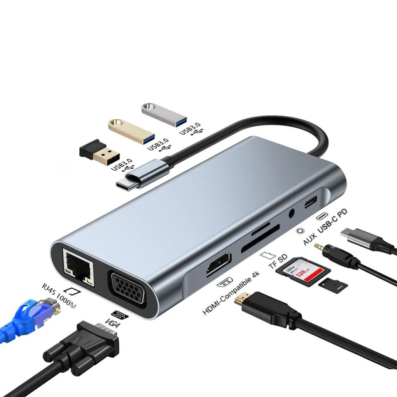 Typec11in1拡張ドック携帯電話タブレット多機能switchゲーム機11in 1拡張ドック|undefined