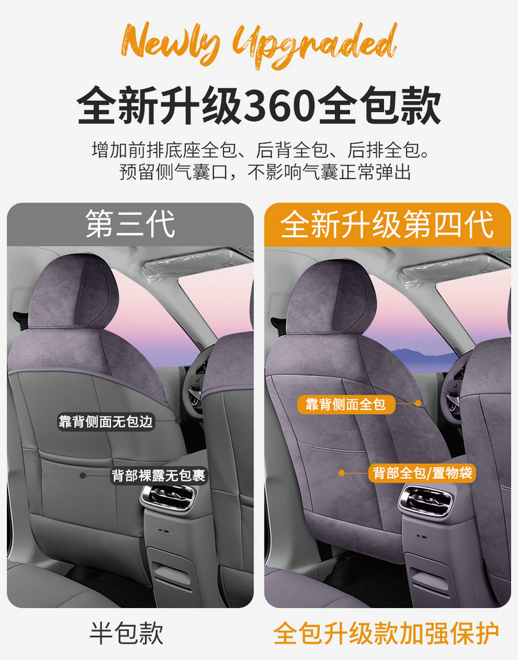 27 Types of Special Car Seat Cushions for Leapmotor B01, Rams Full-Cover Breathable Seat Covers, Ventilated Saddle Pads, Four-Season Seat Covers