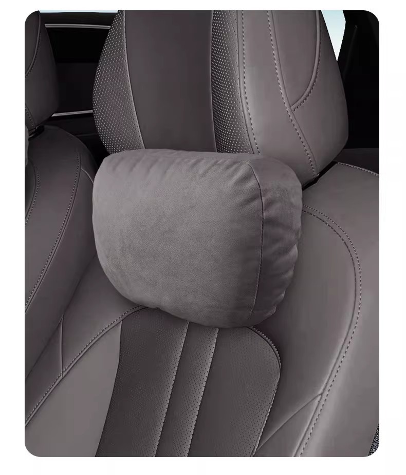 Suitable for Shangjie H5 Suede Headrest, Neck Pillow, Seat Cervical Pillow, Soft and Comfortable Car Cushion