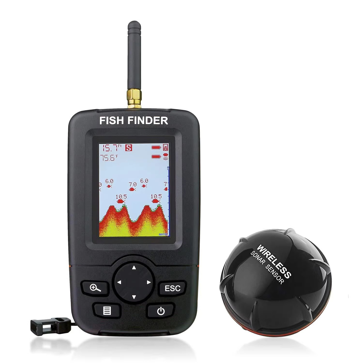 Fish Finder Wireless Sonar Underwater Visual High-Definition Fishing Detector Mobile Phone Ultrasonic Fish Locator Sonar Hot Product