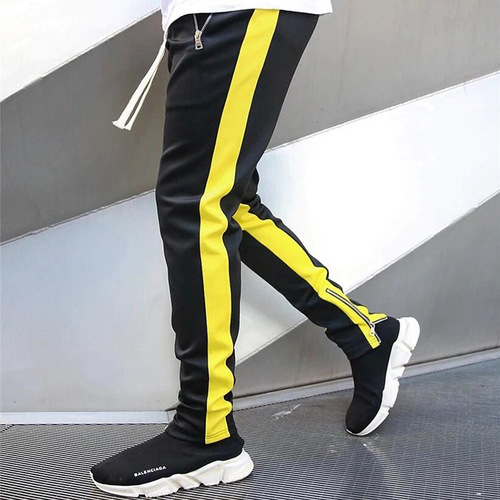 Men Joggers Casual Fitness Tracksuit Trousers Gyms Pants