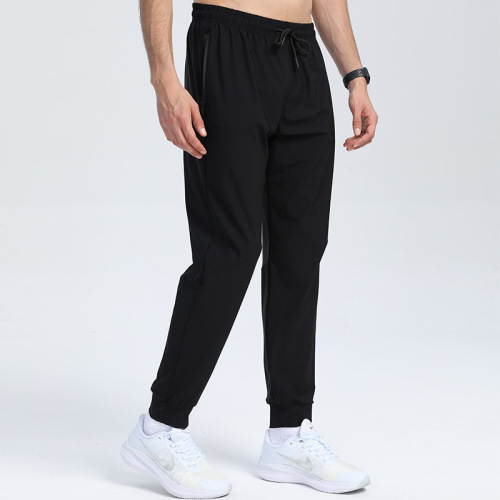 Sports quick-drying trousers for men in spring and summer, loose and thin ice silk outdoor running fitness yoga casual training trousers