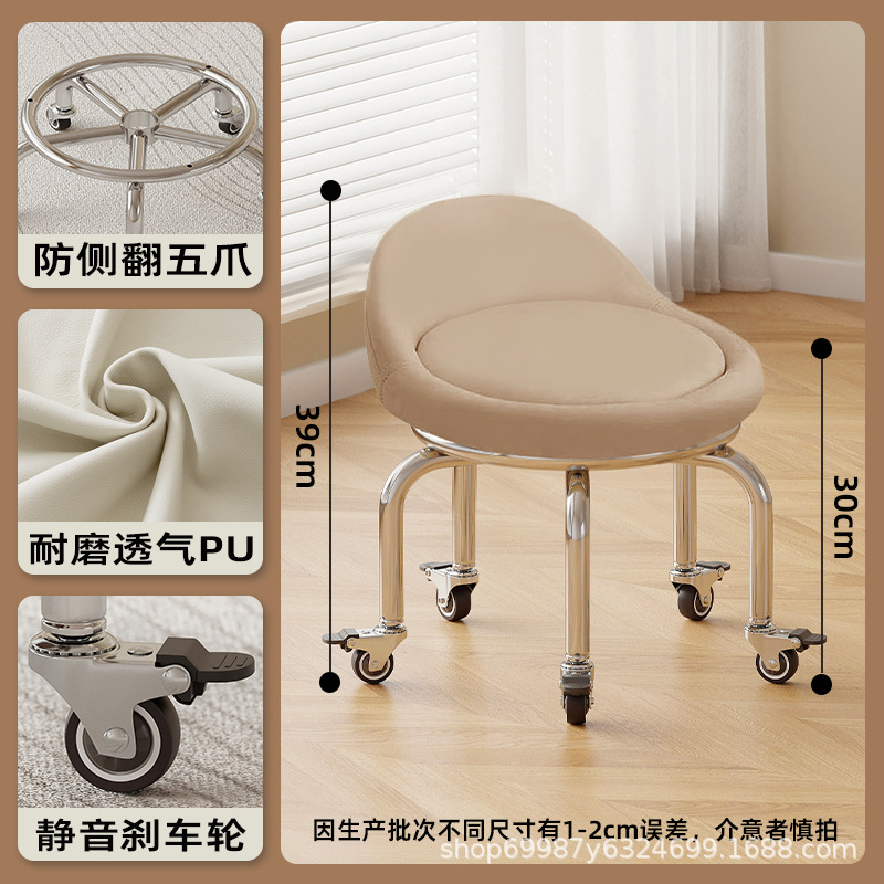 Ruedas de freno de goma: café poco profundo de alta gama