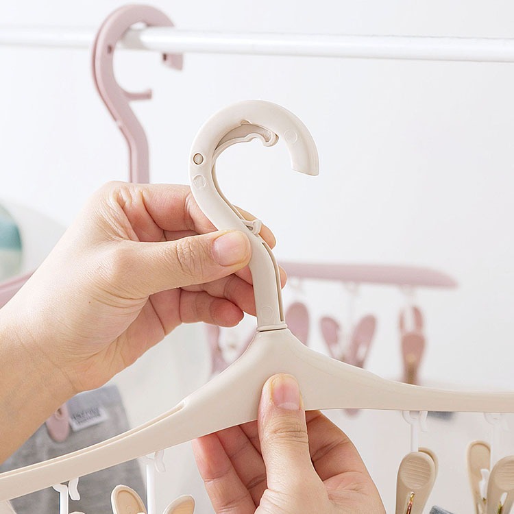 8 clip hebilla a prueba de viento multifuncional ropa de bebé percha ropa de plástico tendedero calcetines ropa interior percha