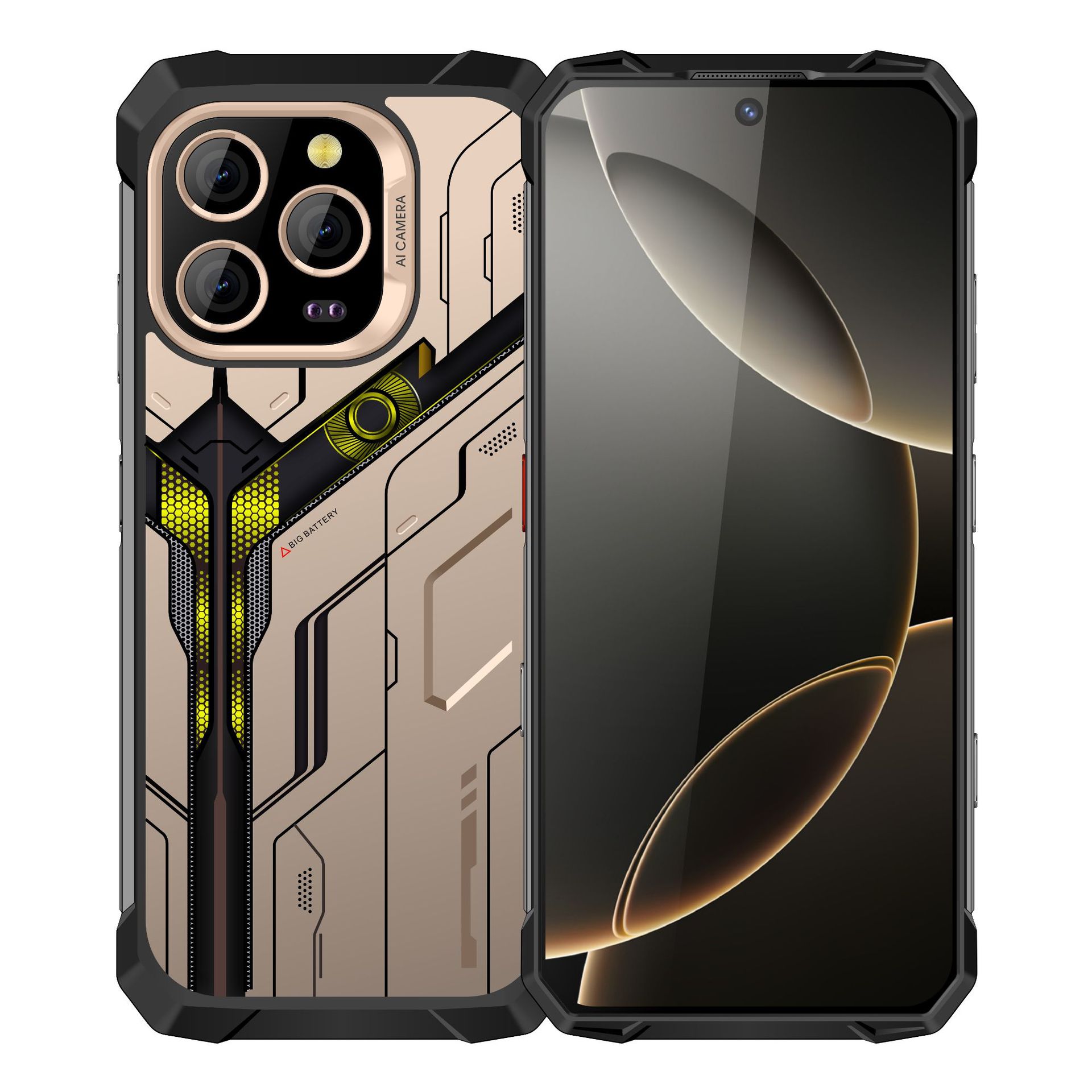 Teléfono móvil IP68 impermeable visión nocturna 7.2 pantalla NFC reconocimiento 5G Netcom infrarrojo 15000 navegación de batería