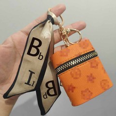 Keychain Mini Portable Wallet Case for Wireless Earbuds Cute E-commerce Live Stream Gift Zero Wallet