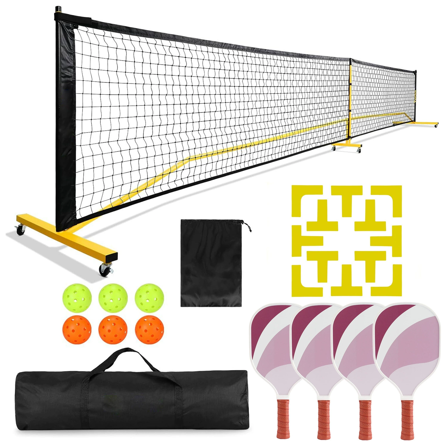 Poppita Pilling Stadium Grid Grid Set Set Set outdoor Sports Training Silicone Positioning Line Line