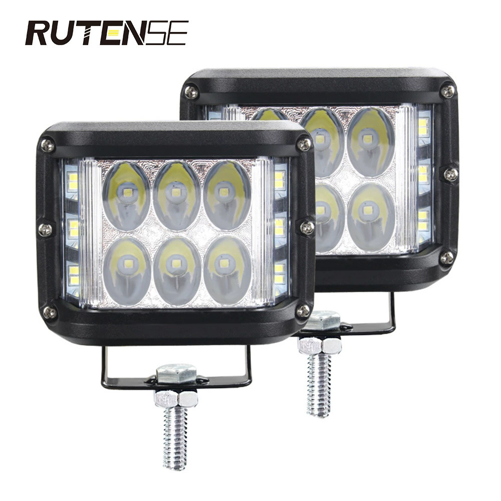 RUTENSE светящиеся ногти стразы, модифицированные фонари, SUV, головные фары, 60Вт