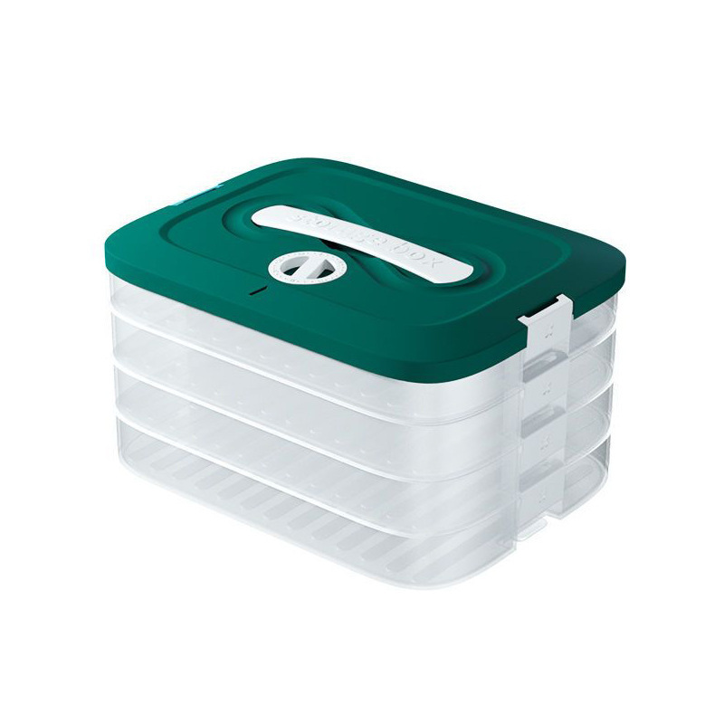 餃子の箱に取っ手のボタンがついています。|undefined