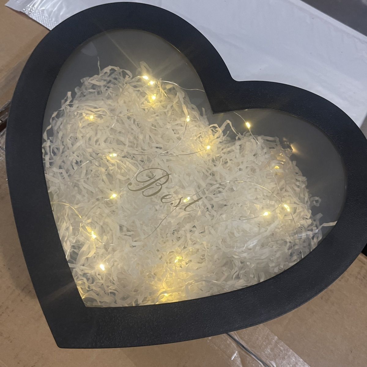 水晶心形开窗礼盒水果盒爱心透明花盒圣诞节鲜花套二鲜花礼盒