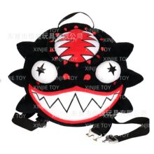 怪兽背包毛绒玩偶 动物双肩包毛绒公仔 卡通怪兽包包 来图定制