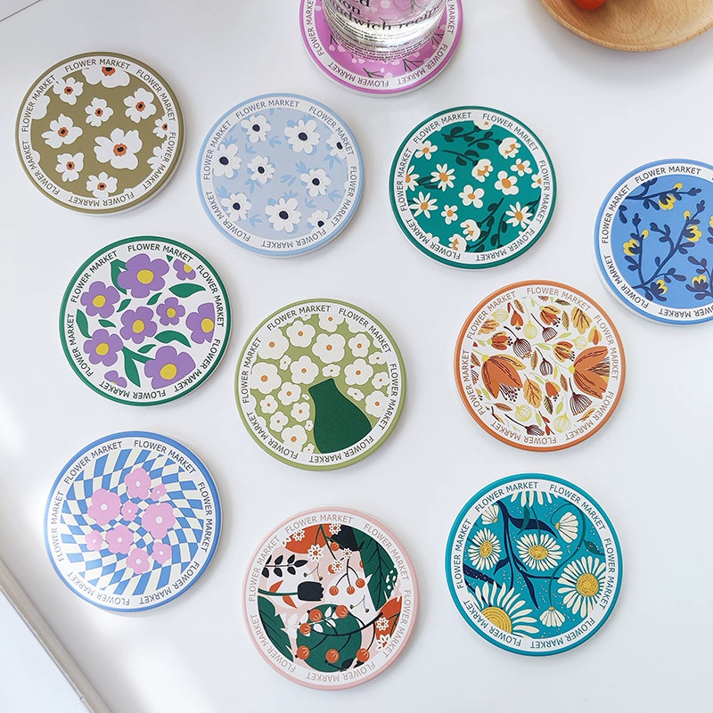 ✅ Керамическая подставка для кружек, термоизоляционная подкладка, коврик для мисок, антискользящий креативный коврик, впитывающая пробковая подставка для кофе