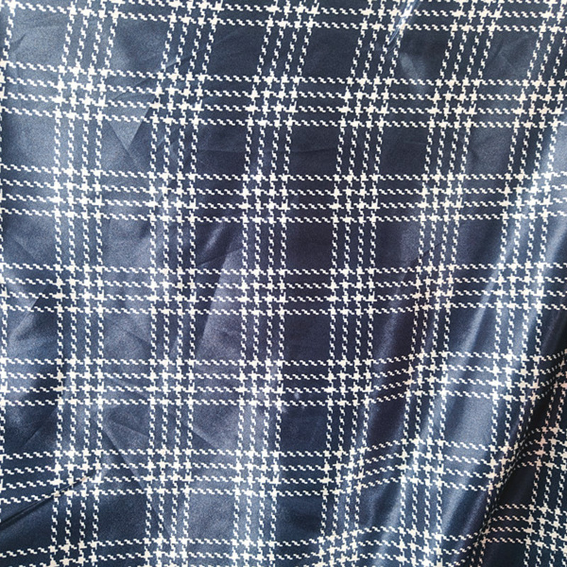 Tejido de impresión de celosía vestido bufandas de seda joyas toque de cabeza satin tela textil multicolor image 7