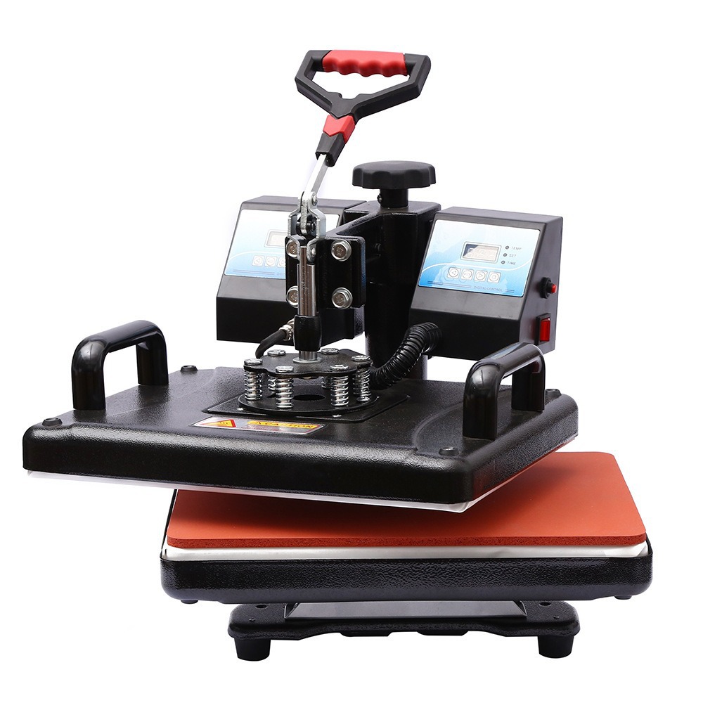 29 * 38 doble máquina de calentamiento máquina de transferencia de calor máquina de calentamiento superior e inferior doble placa de transferencia de calor máquina de tostador de tazas