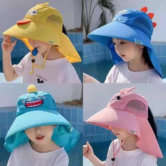 Kids' Sun Protection Hat for Girls & Babies: UV-Blocking Summer Beach Fisherman Hat with Large Brim