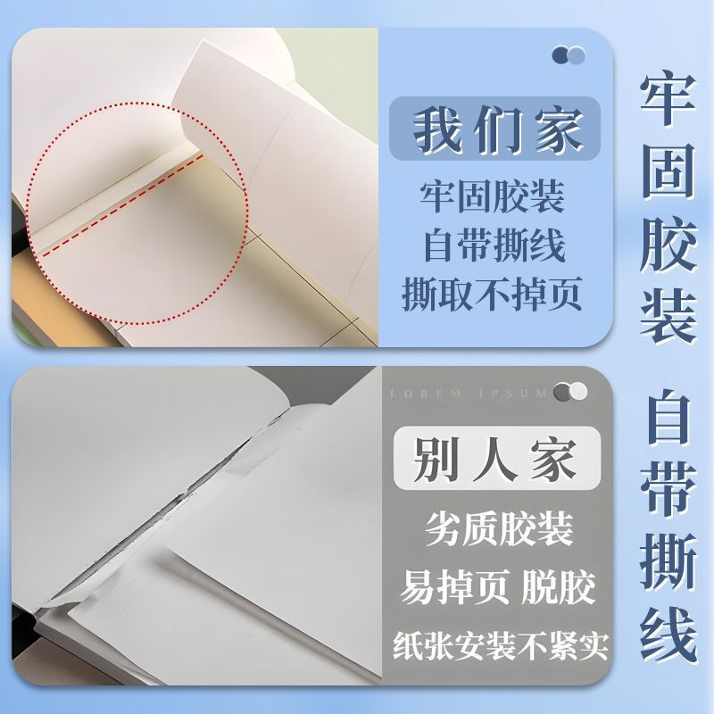 厚みのある特別なスクラッチブック 20 冊、空白の学生スクラッチペーパー、高校生の数学演算、大学院入学試験卸売|undefined