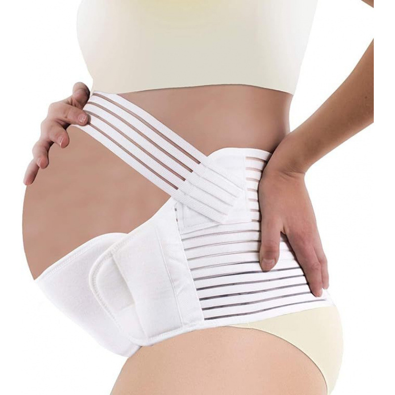Cinturón de Soporte Maternidad de Malla de Poliamida, Transpirable y Ajustable para Embarazadas image 8