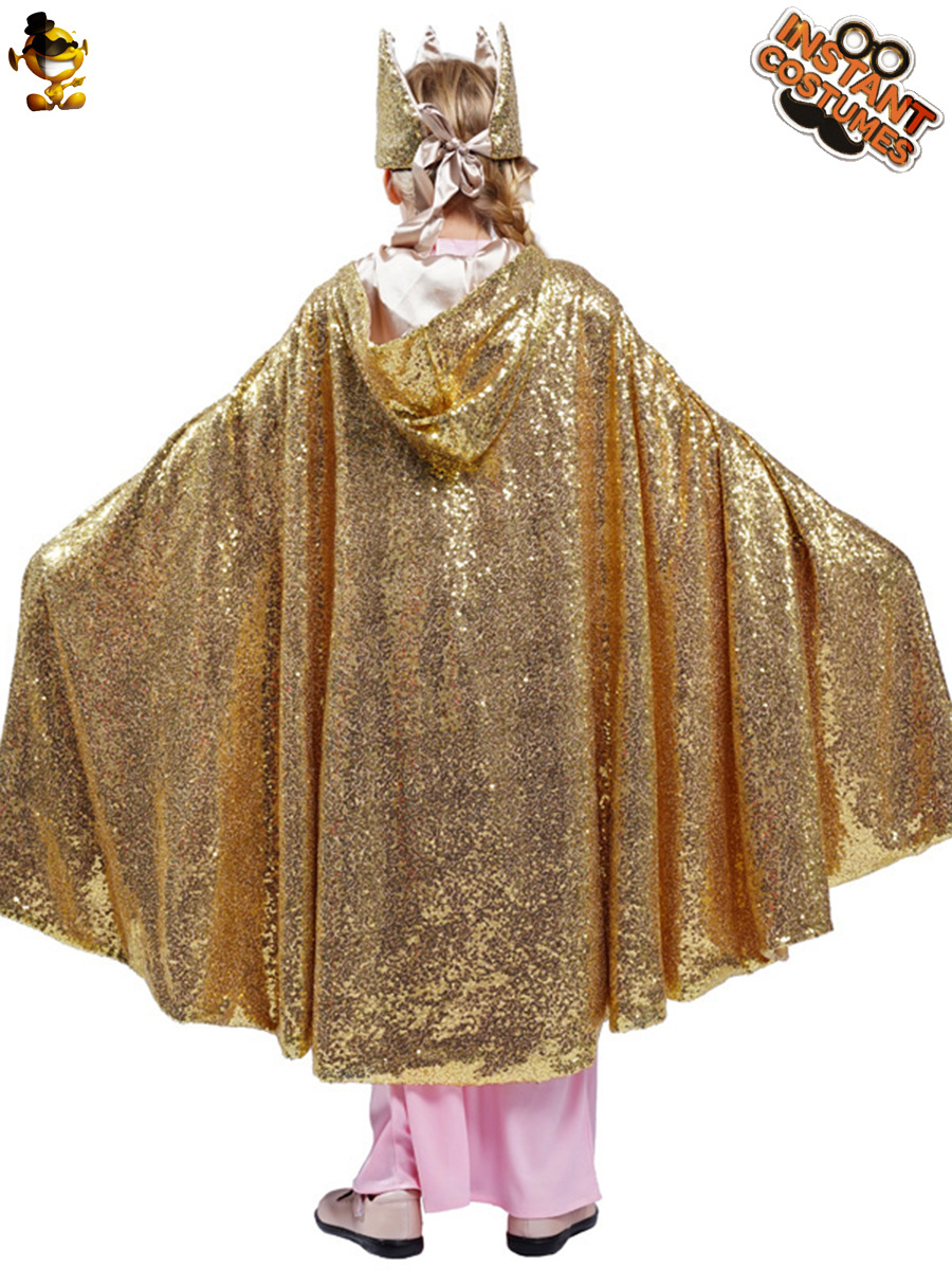 Mascarada etapa traje rendimiento traje juego de rol traje niña capa