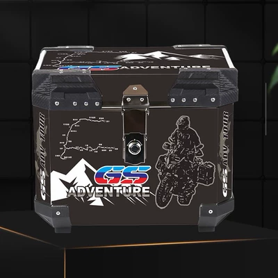 Steel Motorcycle Tail Box — Motorcycle trunk