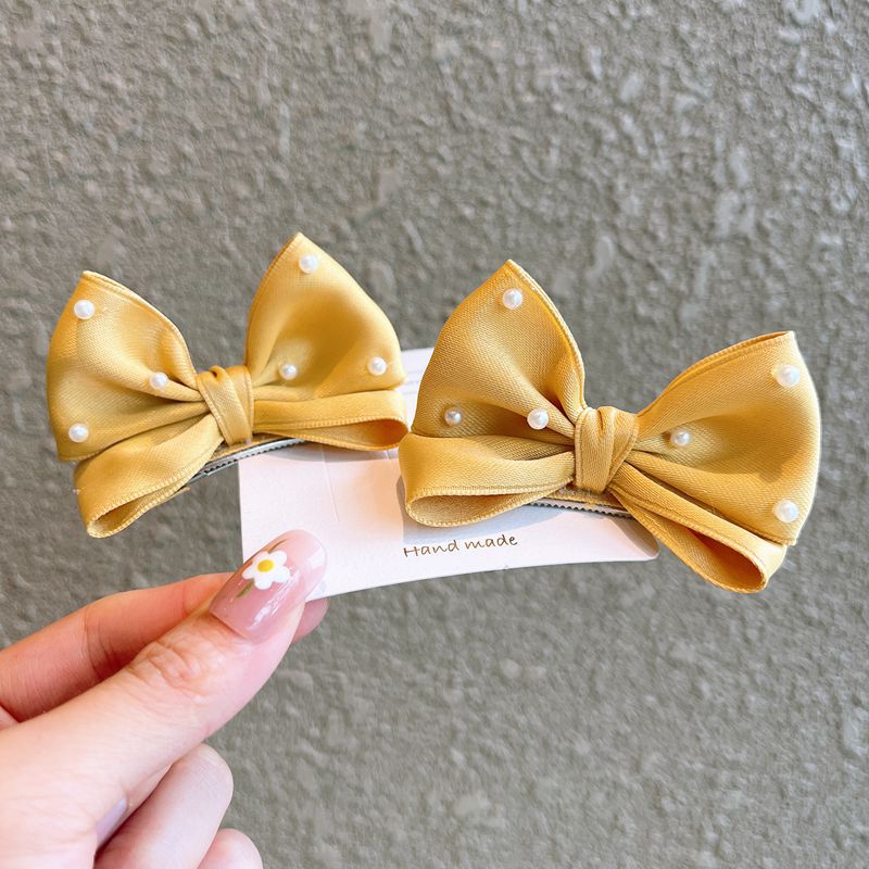 30g Weight Kid'S Cute Bow Knot Cloth Hair Clip