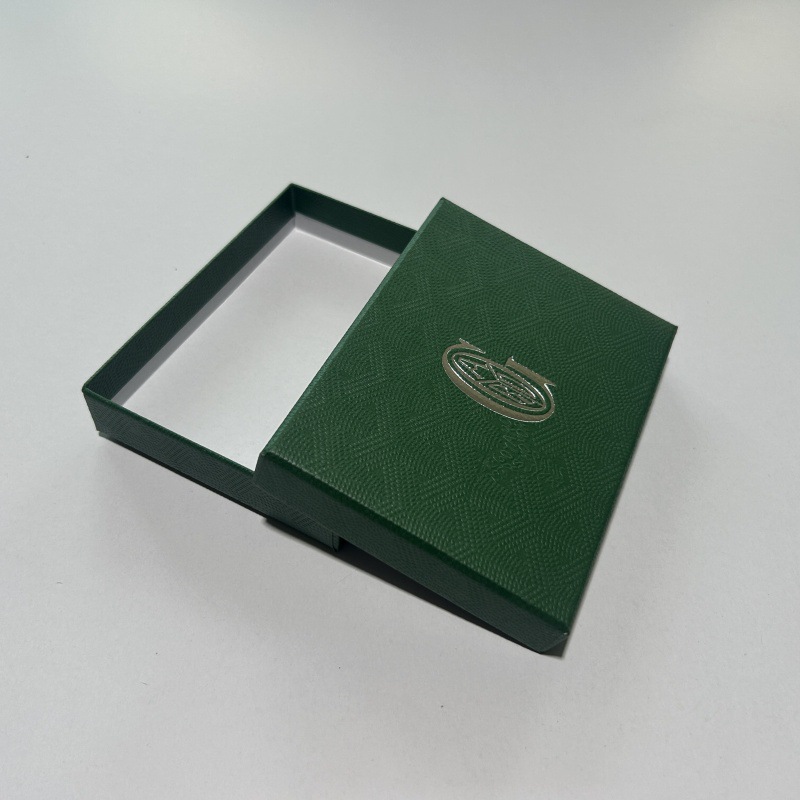 厂家现货供应 天地盖短款钱包盒 皮带盒绿色纸盒卡包包装盒礼品盒