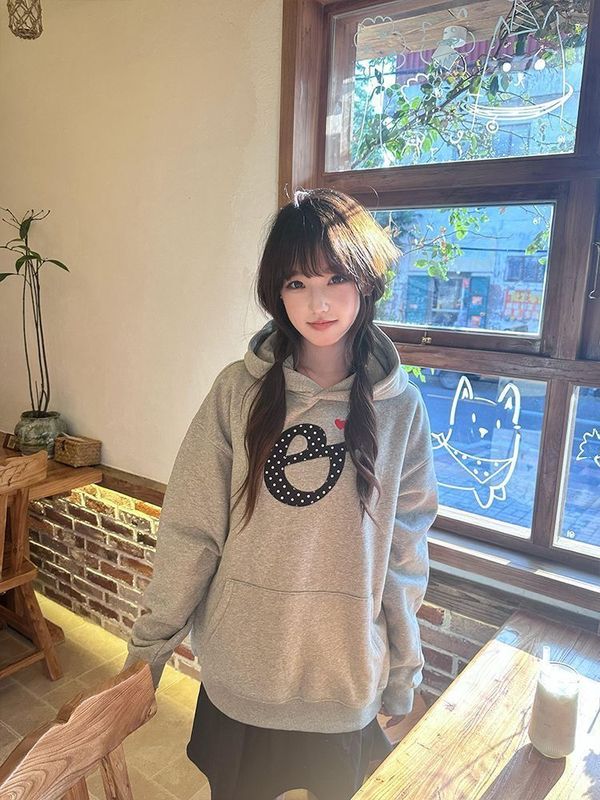 美式高街字母爱心刺绣连帽卫衣女春秋款宽松慵懒风情侣装韩系外套|undefined