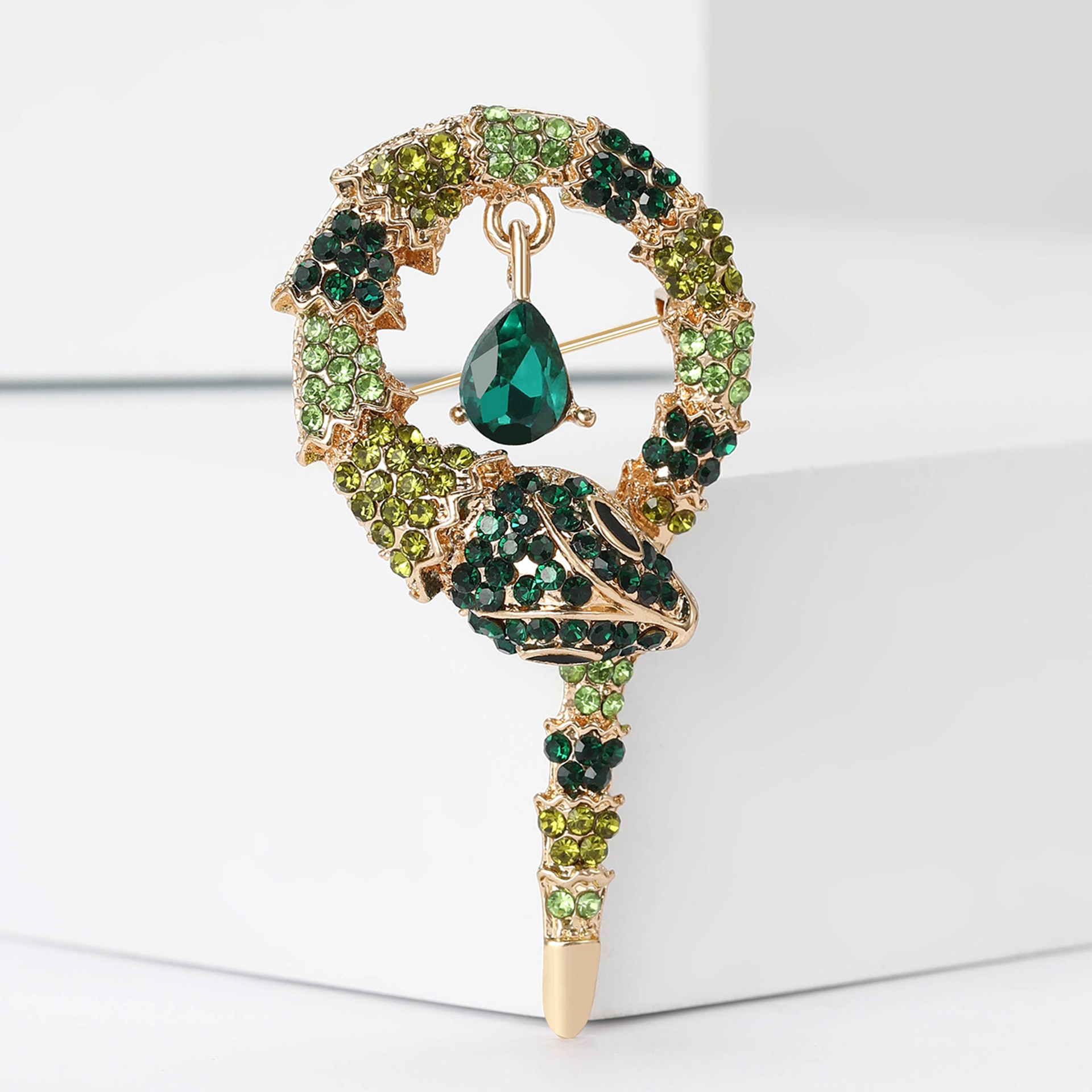 11g Weight Brooches Classification Holiday, Banquet, Daily Occasion Alloy Material Snake Pattern Unisex Gender Lady Style Lady Pin Snake Alloy Unisex Brooches 3