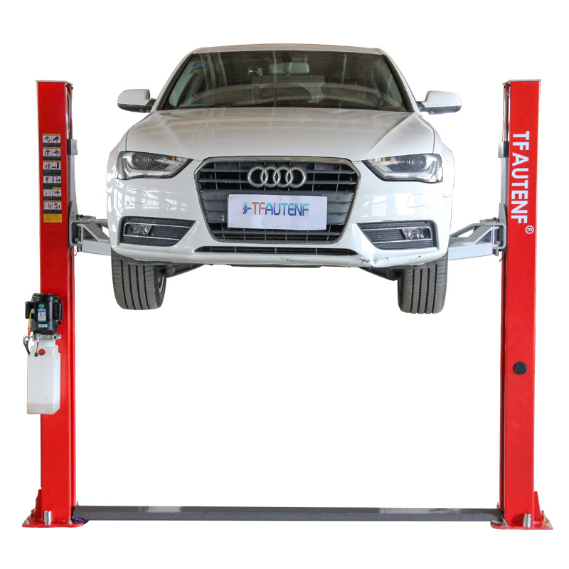 Venta directa de fábrica 4 toneladas de máquina de elevación de dos columnas máquina de elevación de doble columna equipo de elevación de automóviles máquina de elevación hidráulica de doble columna