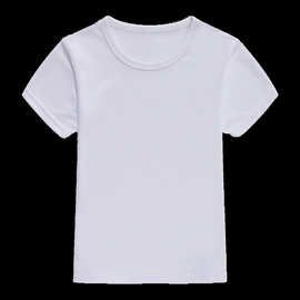 厂家直销夏季短袖童装网眼速干短袖男女同款圆领速干运动纯色短袖