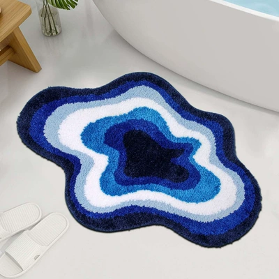 Avtomobil döşəmə paspasları — Absorbent Spot Floor Mats - rainbow-rug-5-4060cm-imitation-cashmere