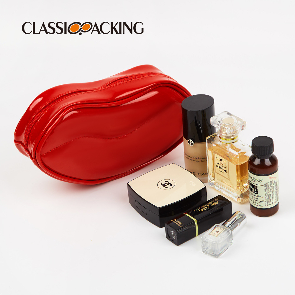 Suministro directo de fábrica lavado bolsa de gran capacidad material de charol labio maquillaje impermeable portátil de viaje cuidado de la piel bolsa de almacenamiento