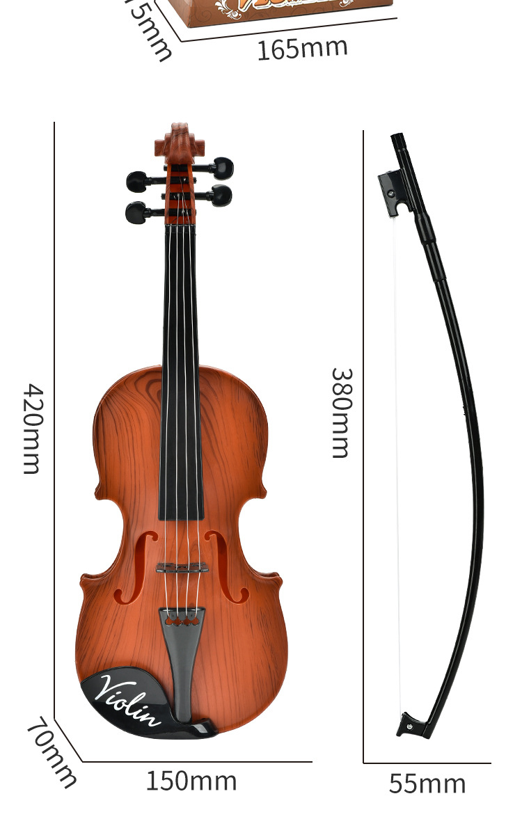 Cross-border Children's Ukulele Violin Playable Beginner Simulation Instrument Enlightenment Toy Wholesale_voghion.com