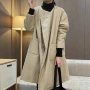 小众保暖中长款直筒棉服