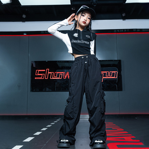 New Year's Day Children's Performance Costumes Trendy Street Dance Costumes Hiphop Street Boys Drum Set Girls Jazz Dance Performance Costumes