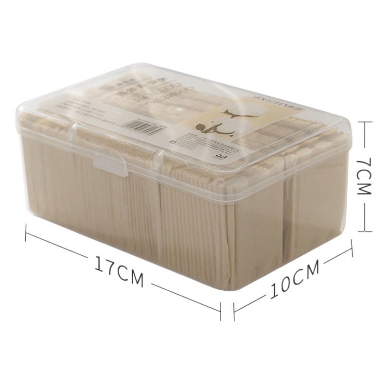 Yousha boxed 120 piezas de maquillaje de color natural de algodón de fibra de bambú de algodón de limpieza engrosada de doble cara YV096