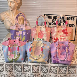 300款 原创针织手拎包便携上班外出大容量手提袋通勤托特小方包包