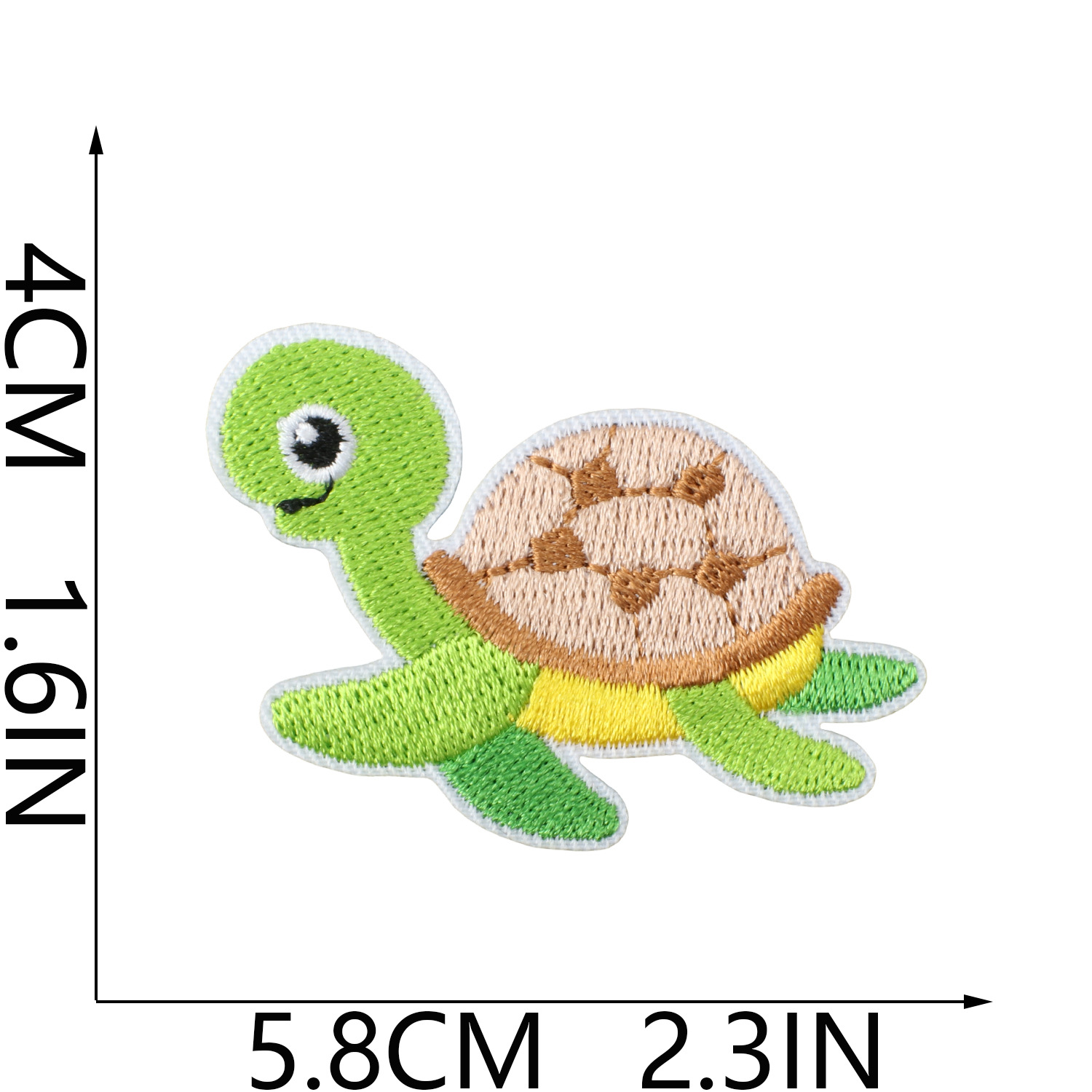 Pequeño pez de color bordado pegatinas de tela mar fiesta pegatinas de parche de sellas adorables decoración de computadora bordado sellas de sublimación caliente