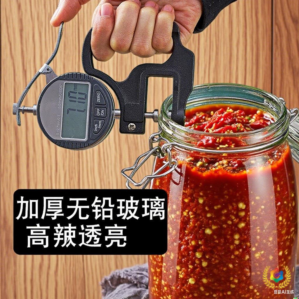 密封罐玻璃食品级泡酒瓶子泡菜坛子腌咸菜辣椒酱蜂蜜储物罐