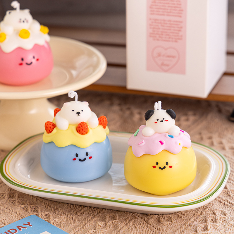 Duftlys dessert form håndlavet sojavoks gave dekoration_voghion.com