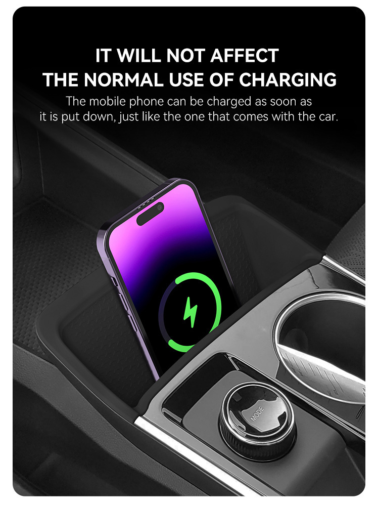 Suitable for 24 Chevrolet Equinox/Equinox Plus Wireless Charging Silicone Anti-Slip Mat Modification