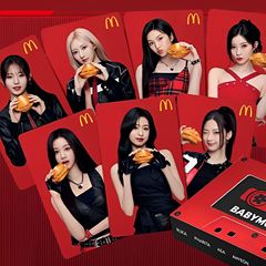 宝怪baby monsterマクドナルド連名代弁小カード鄭雅 𫍽 ASA李茶仁申ビル藍 (箱なし)