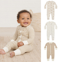 Baby Spring and Autumn Boys and Girls onesie, newborn romper with cute printed long sleeves, soft cotton crawling suit