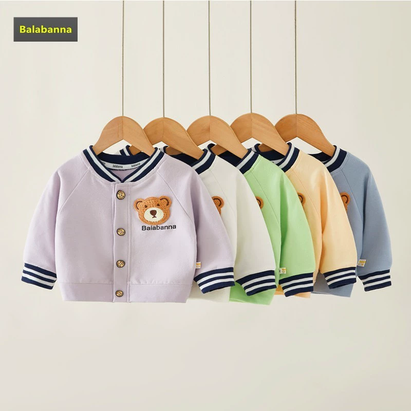 Детская одежда, чистый хлопок, очень милые маленькие кардиганы, мужские и женские детские топы для детей 0-3 лет, весенние и осенние детские топы.