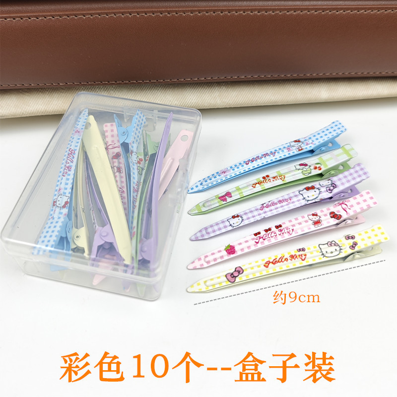 9cm 위치 고정 클립 컬러 10개입 - 박스 포장