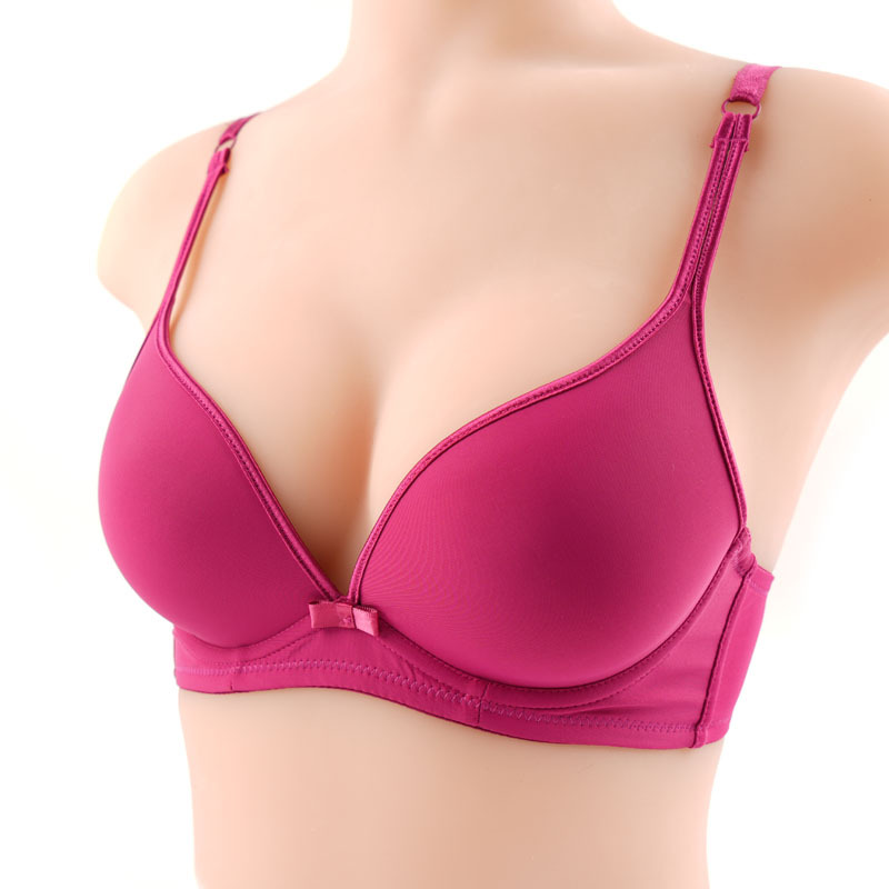 Fábrica de sostén de Chendian ajustable de color sólido brillante sin marcas de ropa interior de mujer sujetador de anillo de acero del sudeste asiático