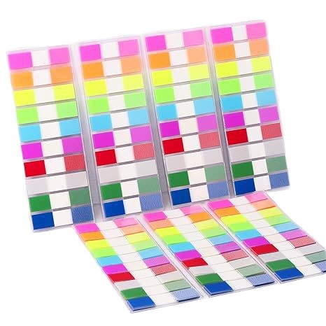 Notas adhesivas transparentes extraíbles de 10 colores, notas adhesivas impermeables para estudiantes, pegatinas de índice de colores Morandi de secado rápido, impermeables y de secado rápido