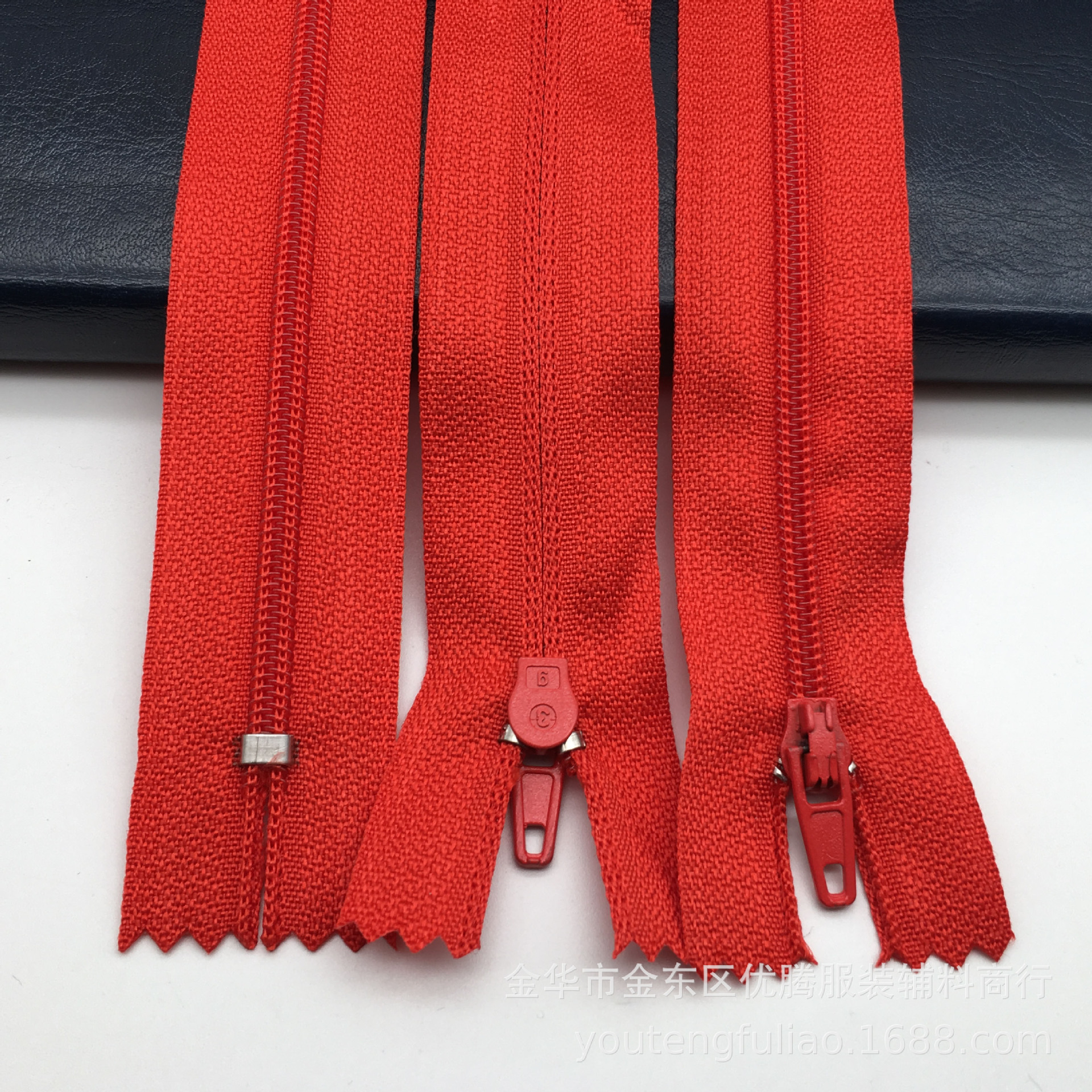 빨강 * No.3 지퍼 20cm